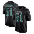 Punc P.Eagles #51 Cam Jurgens Player Carbon Black Fashion Home Game Stitched Jerseys