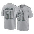 Punc P.Eagles #51 Cam Jurgens Player Gray Atmosphere Fashion Home Game Stitched Jerseys