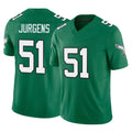 Punc P.Eagles #51 Cam Jurgens Player Green Kelly Alternate Vapor F.U.S.E. Home Game Stitched Jerseys