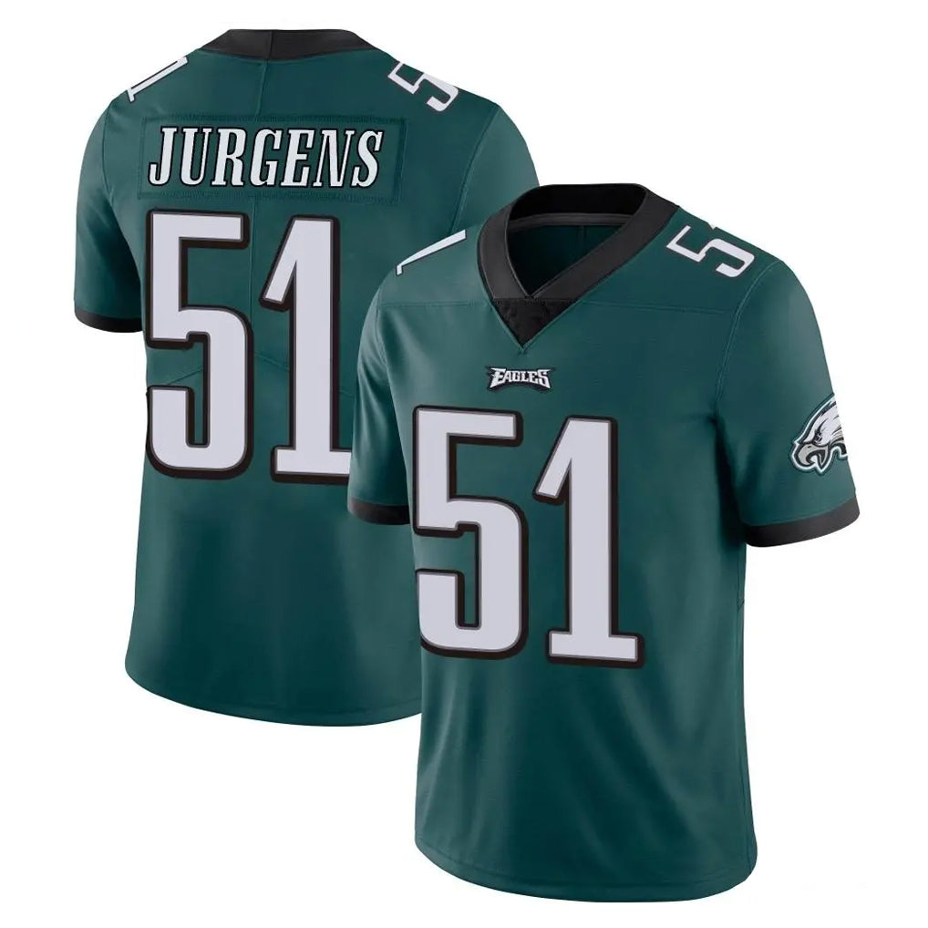 Punc P.Eagles #51 Cam Jurgens Player Team Color Green Vapor Untouchable Home Game Stitched Jerseys