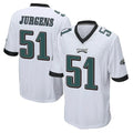 Punc P.Eagles #51 Cam Jurgens Player White Home Game Stitched Jerseys