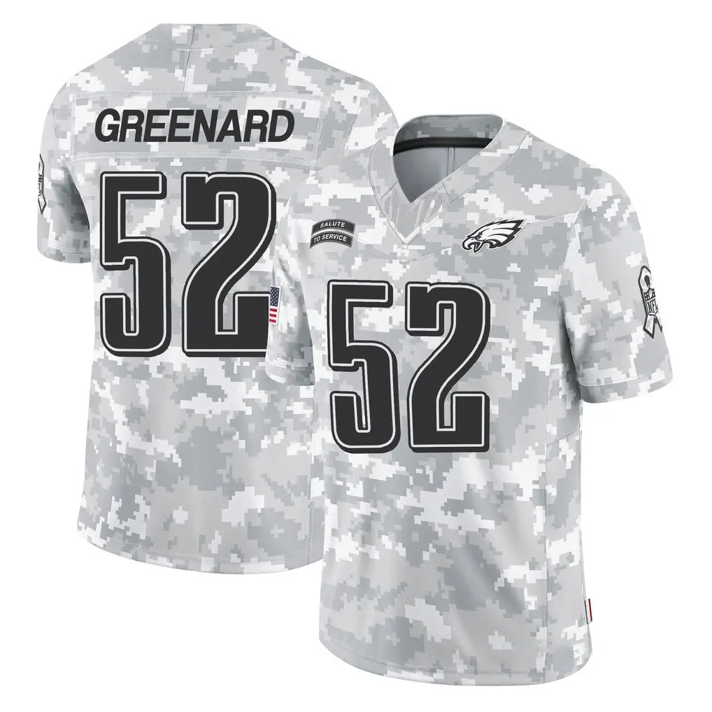 Punc P.Eagles #52 Jonathan Greenard Player Arctic Camo Salute to Service Limited Game Stitched Jerseys