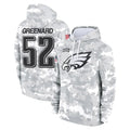 Punc P.Eagles #52 Jonathan Greenard Player Arctic Camo Salute to Service Pullover Hoodies Limited Game Stitched Jerseys