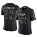 Punc P.Eagles #52 Jonathan Greenard Player Black Reflective Limited Home Game Stitched Jerseys
