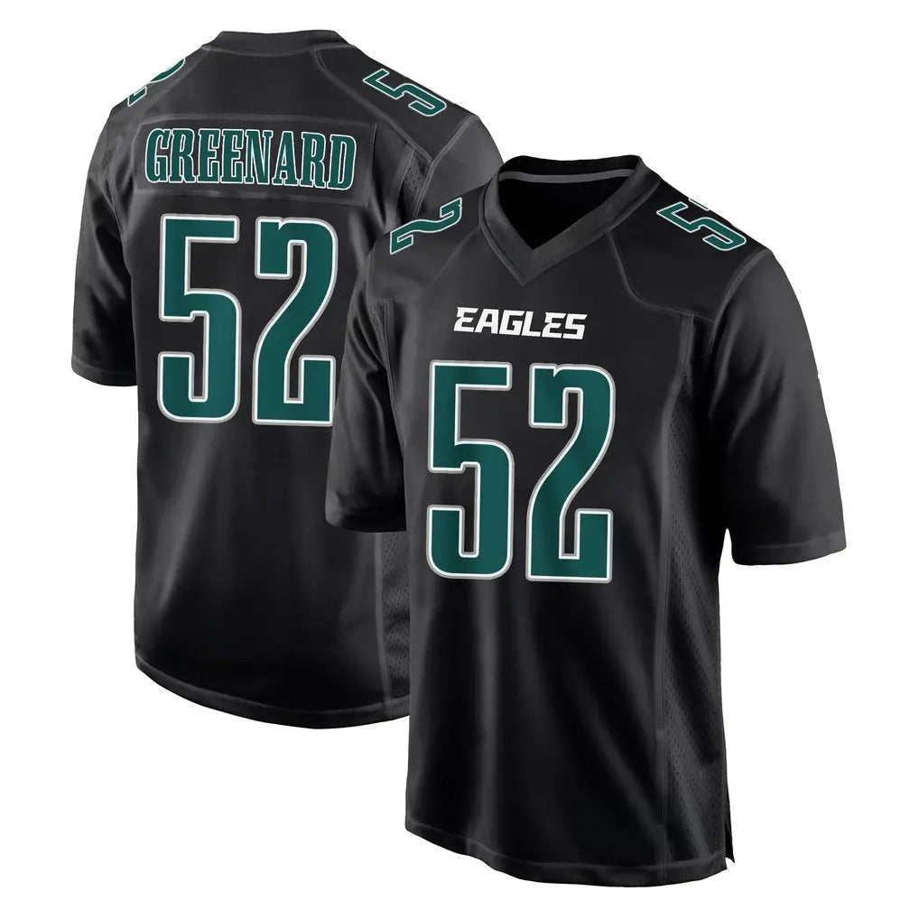 Punc P.Eagles #52 Jonathan Greenard Player Carbon Black Fashion Home Game Stitched Jerseys