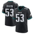 Punc P.Eagles #53 Zack Baun Player Black Game Home Stitched Jerseys