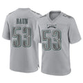 Punc P.Eagles #53 Zack Baun Player Gray Atmosphere Fashion Home Game Stitched Jerseys