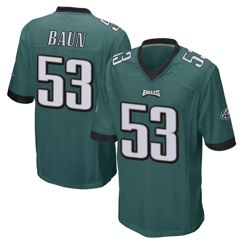 Punc P.Eagles #53 Zack Baun Player Team Color Green Home Game Stitched Jerseys