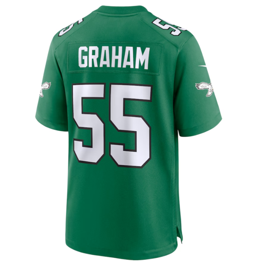 Punc P.Eagles #55 Brandon Graham Green Alternate Game Jersey Stitched American Jerseys