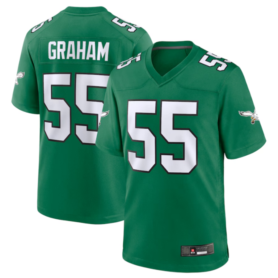 Punc P.Eagles #55 Brandon Graham Kelly Green Alternate Game Stitched Jerseys