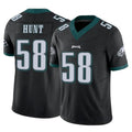 Punc P.Eagles #58 Jalyx Hunt Player Black Limited Vapor F.U.S.E. Home Game Stitched Jerseys