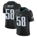 Punc P.Eagles #58 Jalyx Hunt Player Black Limited Vapor Untouchable Home Game Stitched Jerseys