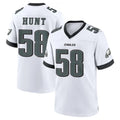 Punc P.Eagles #58 Jalyx Hunt Player White Game Home Stitched Jerseys