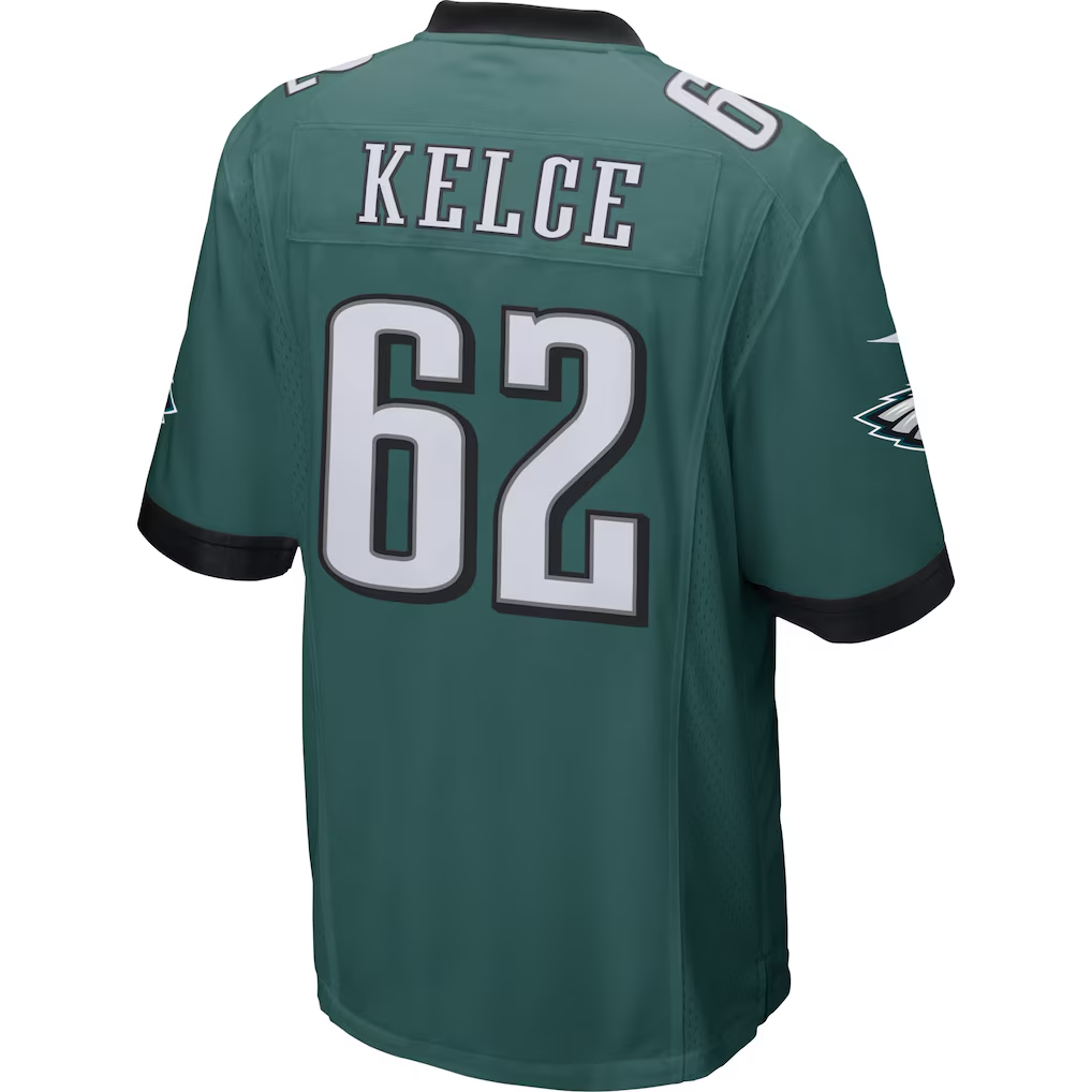 Punc P.Eagles #62 Jason Kelce Midnight Green Game Stitched Jerseys