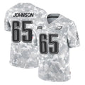 Punc P.Eagles #65 Lane Johnson Player Arctic Camo Salute to Service Limited Game Stitched Jerseys