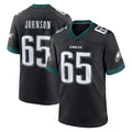 Punc P.Eagles #65 Lane Johnson Player Black Game Home Stitched Jerseys