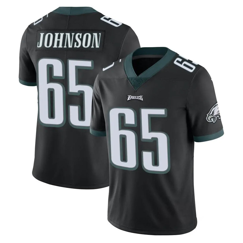 Punc P.Eagles #65 Lane Johnson Player Black Limited Vapor Untouchable Home Game Stitched Jerseys