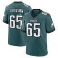 Punc P.Eagles #65 Lane Johnson Player Green Home Game Stitched Jerseys