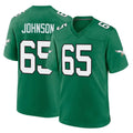 Punc P.Eagles #65 Lane Johnson Player Green Kelly Alternate Home Game Stitched Jerseys