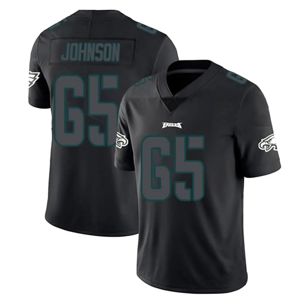 Punc P.Eagles #65 Lane Johnson Player Limited Black Impact Home Game Stitched Jerseys