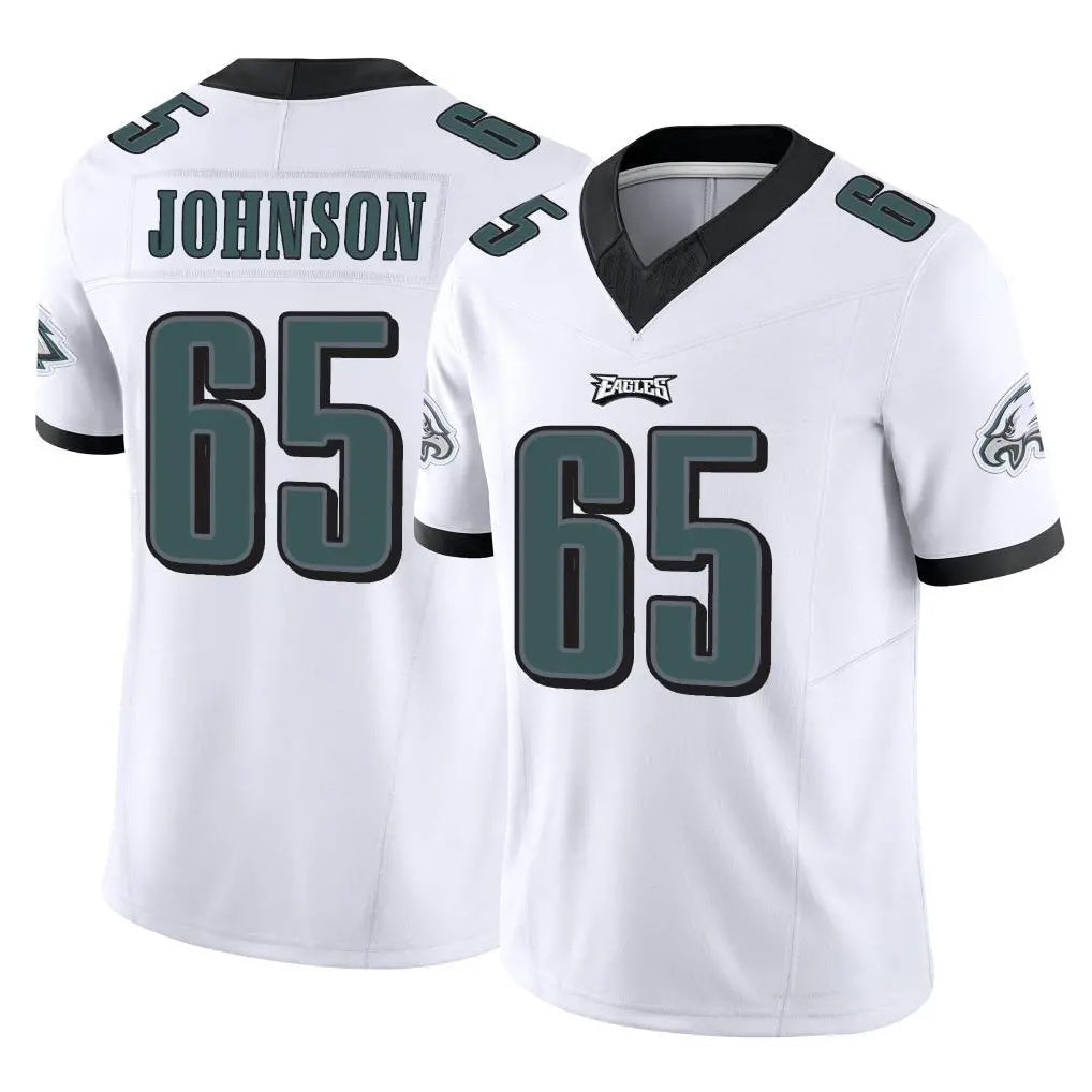 Punc P.Eagles #65 Lane Johnson Player White Limited Vapor F.U.S.E. Home Game Stitched Jerseys