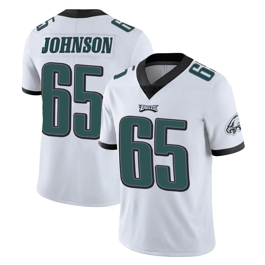 Punc P.Eagles #65 Lane Johnson Player White Limited Vapor Untouchable Home Game Stitched Jerseys