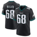 Punc P.Eagles #68 Jordan Mailata Player Black Game Home Stitched Jerseys
