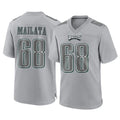 Punc P.Eagles #68 Jordan Mailata Player Gray Atmosphere Fashion Home Game Stitched Jerseys
