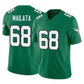 Punc P.Eagles #68 Jordan Mailata Player Green Kelly Alternate Vapor F.U.S.E. Home Game Stitched Jerseys