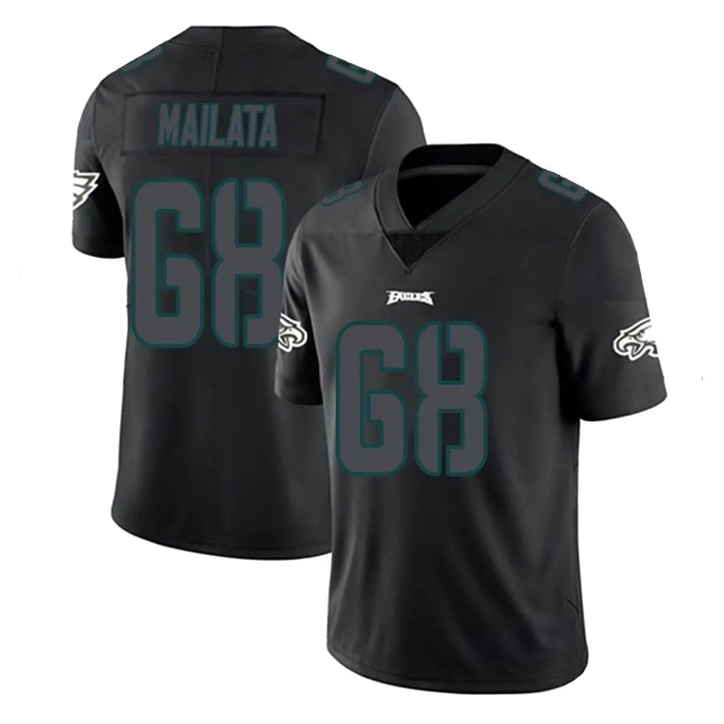 Punc P.Eagles #68 Jordan Mailata Player Limited Black Impact Home Game Stitched Jerseys