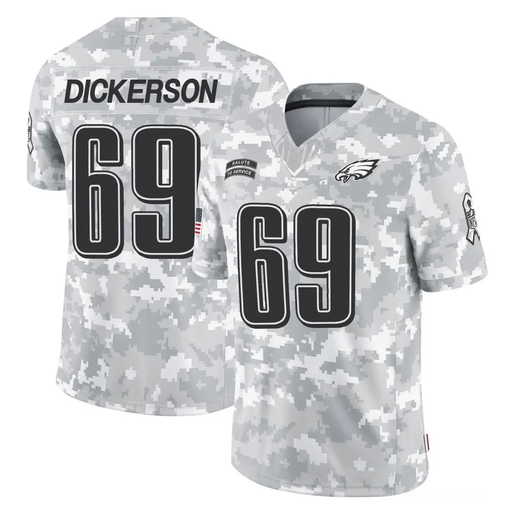 Punc P.Eagles #69 Landon Dickerson Player Arctic Camo Salute to Service Limited Game Stitched Jerseys