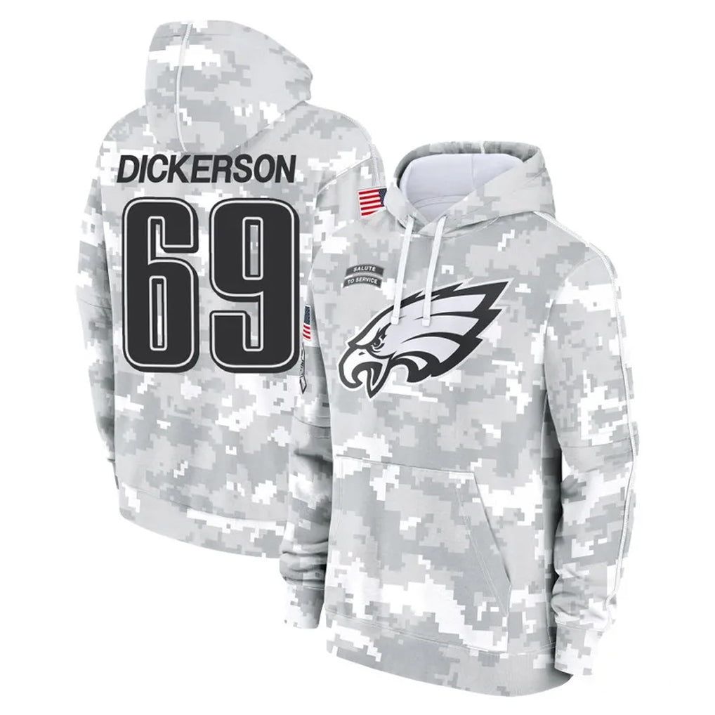 Punc P.Eagles #69 Landon Dickerson Player Arctic Camo Salute to Service Pullover Hoodies Limited Game Stitched Jerseys