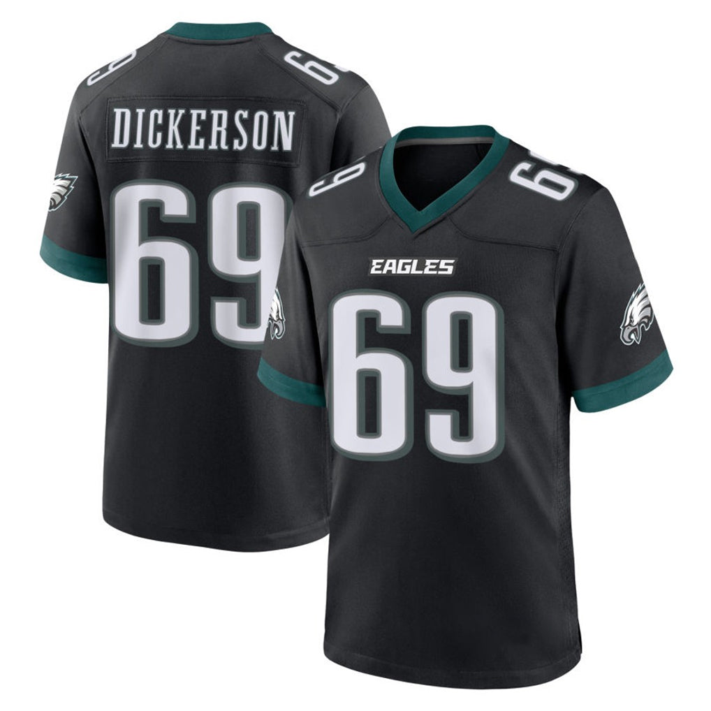 Punc P.Eagles #69 Landon Dickerson Player Black Game Home Stitched Jerseys