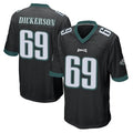 Punc P.Eagles #69 Landon Dickerson Player Black Home Game Stitched Jerseys