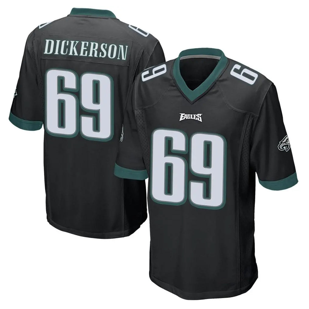 Punc P.Eagles #69 Landon Dickerson Player Black Home Game Stitched Jerseys