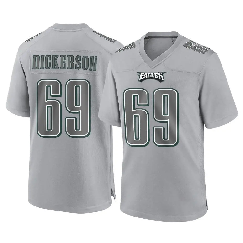 Punc P.Eagles #69 Landon Dickerson Player Gray Atmosphere Fashion Home Game Stitched Jerseys