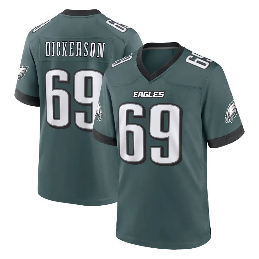 Punc P.Eagles #69 Landon Dickerson Player Green Home Game Stitched Jerseys
