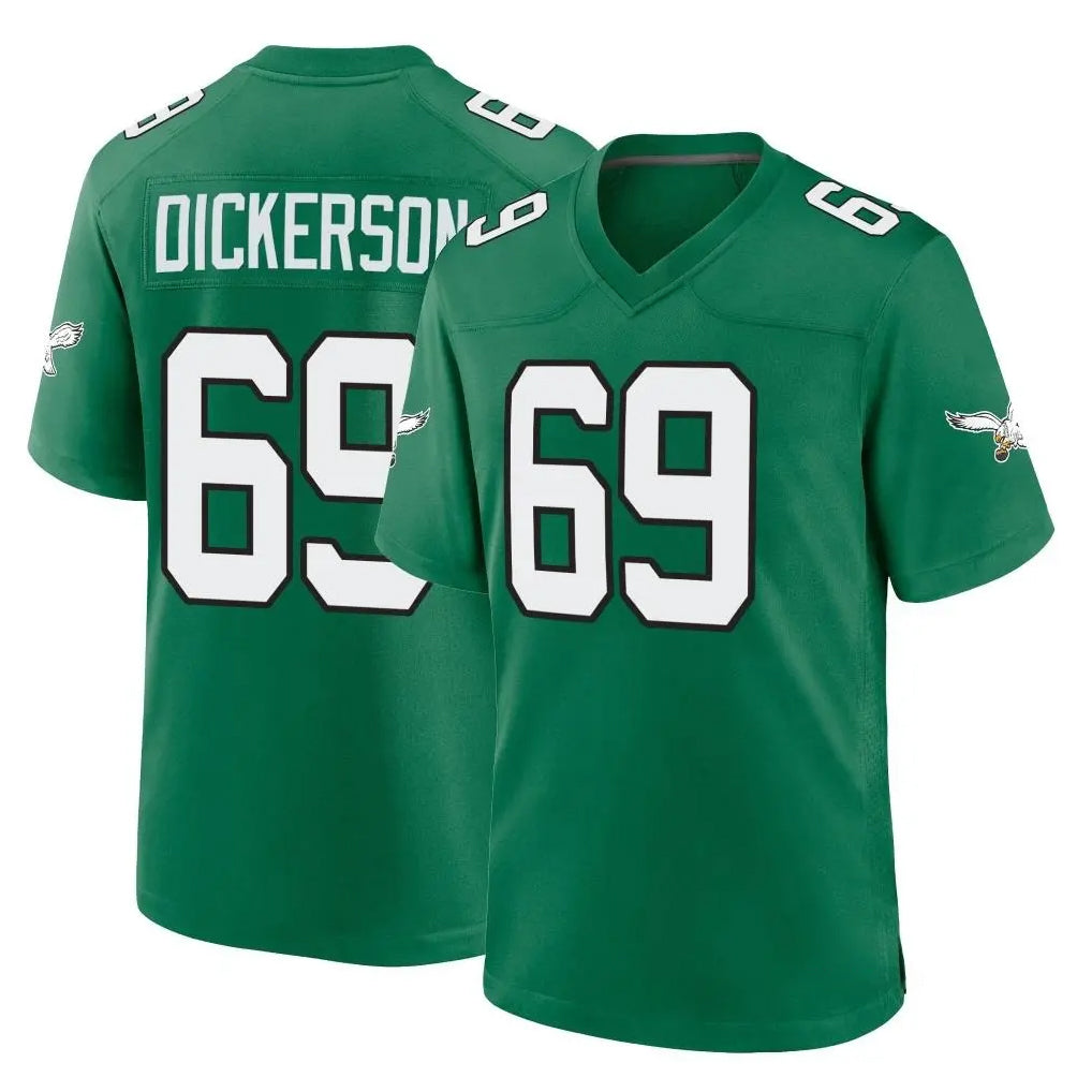 Punc P.Eagles #69 Landon Dickerson Player Green Kelly Alternate Home Game Stitched Jerseys