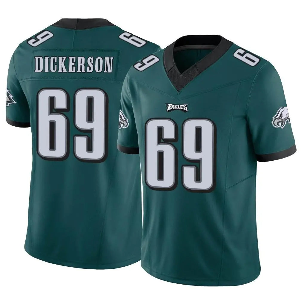 Punc P.Eagles #69 Landon Dickerson Player Team Color Green Limited Vapor F.U.S.E. Home Game Stitched Jerseys