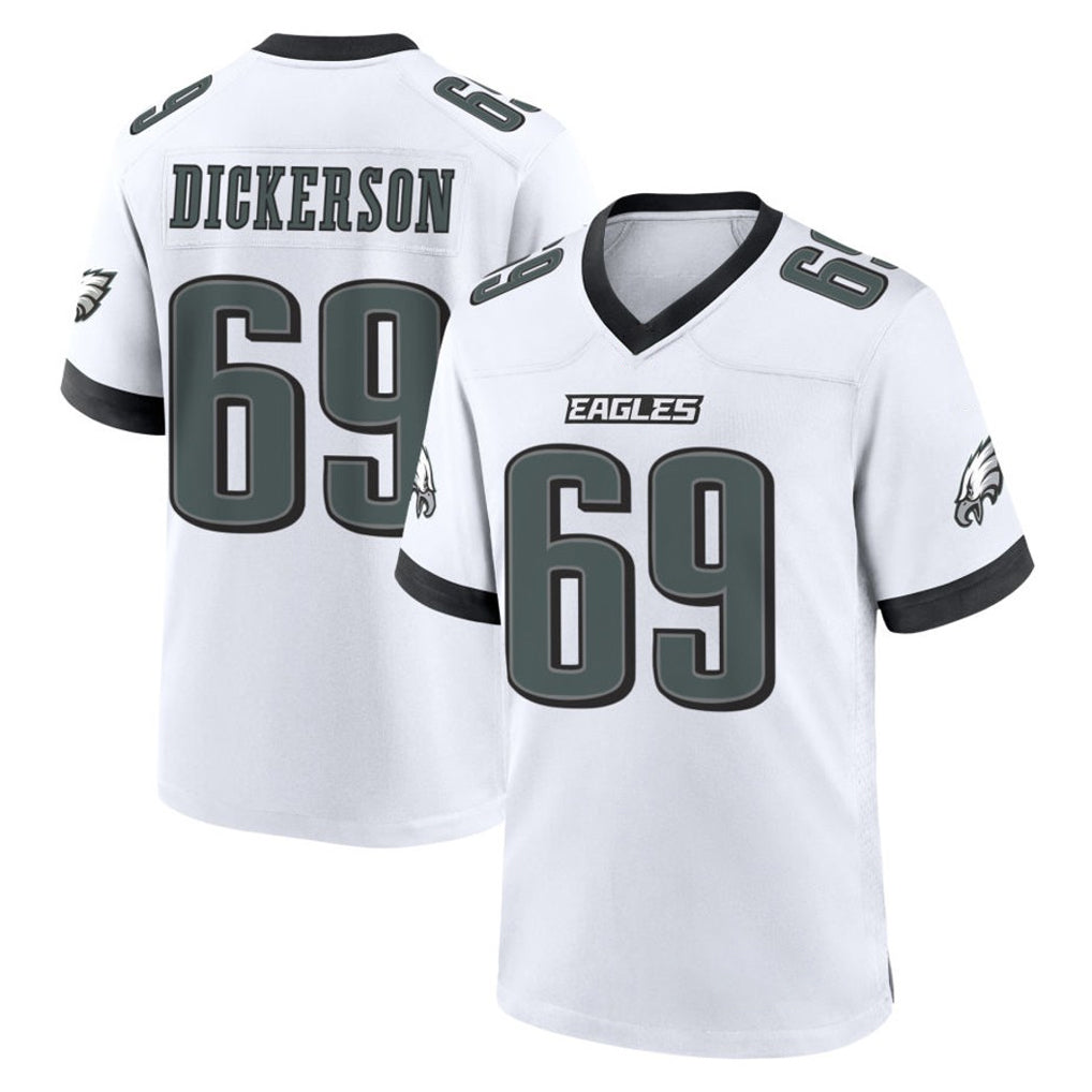 Punc P.Eagles #69 Landon Dickerson Player White Game Home Stitched Jerseys