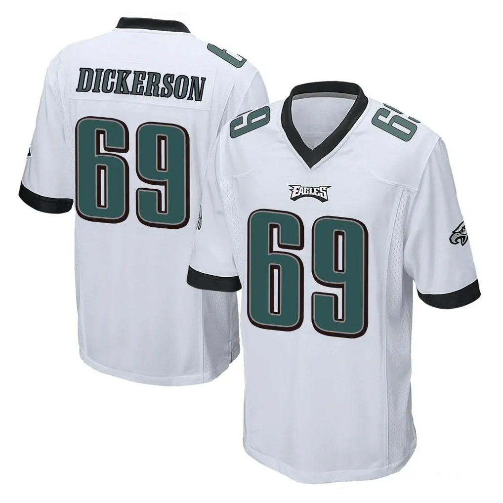 Punc P.Eagles #69 Landon Dickerson Player White Home Game Stitched Jerseys