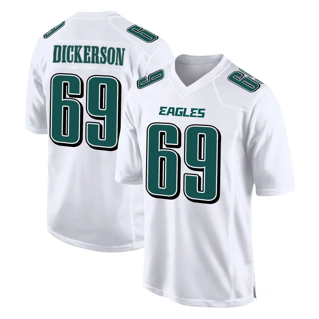 Punc P.Eagles #69 Landon Dickerson Player White Tundra Fashion Home Game Stitched Jerseys
