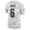 Punc P.Eagles #6 DeVonta Smith Arctic Camo 2024 Salute to Service Limited Stitched Jerseys