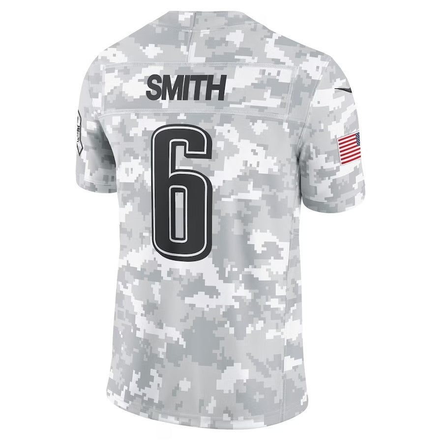 Punc P.Eagles #6 DeVonta Smith Arctic Camo 2024 Salute to Service Limited Stitched Jerseys
