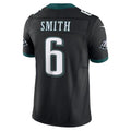 Punc P.Eagles #6 DeVonta Smith Black Alternate Vapor F.U.S.E. Limited Stitched Jerseys