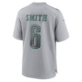 Punc P.Eagles #6 DeVonta Smith Gray Atmosphere Fashion Game Stitched Jerseys