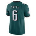 Punc P.Eagles #6 DeVonta Smith Green Vapor F.U.S.E. Limited Stitched Jerseys