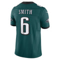 Punc P.Eagles #6 DeVonta Smith Midnight Green Vapor F.U.S.E. Limited Stitched Jerseys
