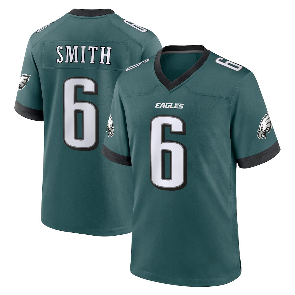 Punc P.Eagles #6 DeVonta Smith Player Green Home Game Stitched Jerseys