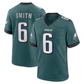 Punc P.Eagles #6 DeVonta Smith Player Green Home Game Stitched Jerseys